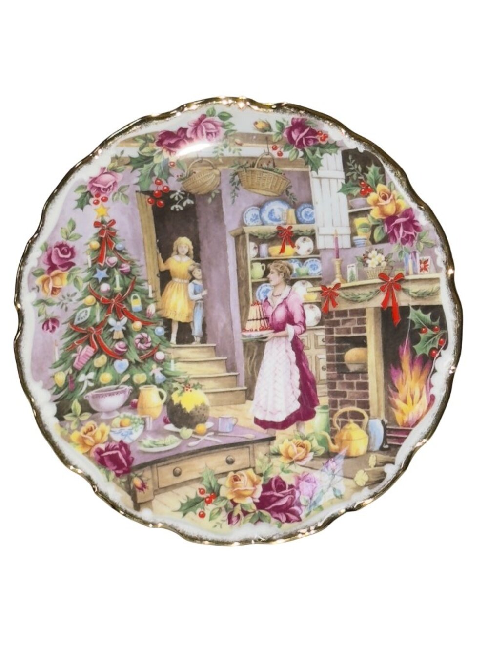 Royal Albert "Christmas Treats" Bone China Collector Plate By Fred Errill